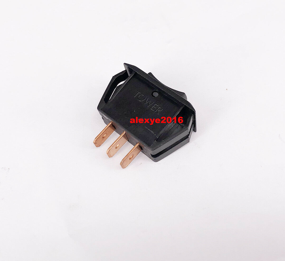 TOWER HIGH-OFF-LOW 3 Pins 3 Positions Maintained Rocker Switch Black 